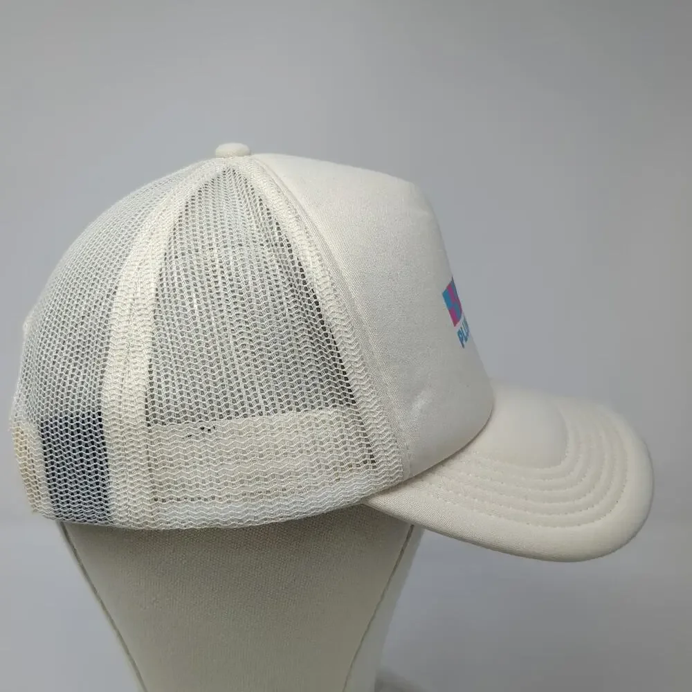 AS Colour Trucker Hat Beige One Size Mesh Back Foam Front Plunge Club Snapback
